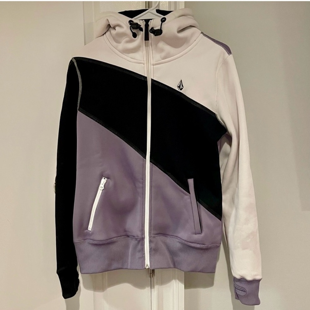Volcom Thick Zip Up Jacket Hoodie for Snowboarding Skiing Hiking Outdoors